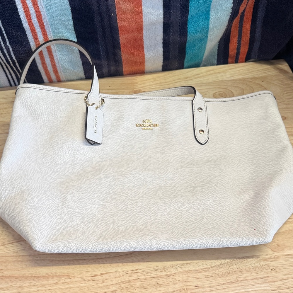 Coach Ivory Tote Bag